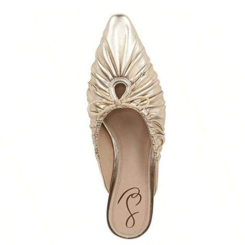 Sam Edelman Gold Mules - Picture 5 of 14